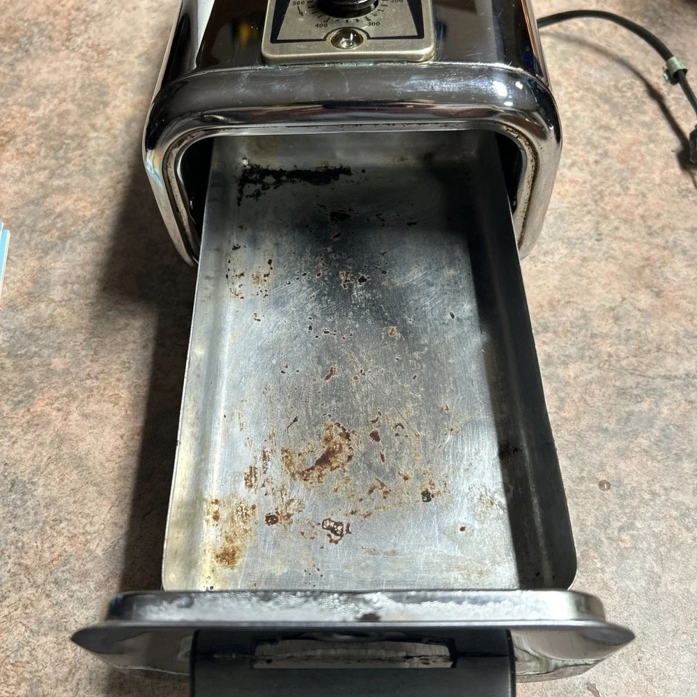 Vintage Knapp Monarch Redi-Baker Chrome Cooker Baking Countertop Oven Tested